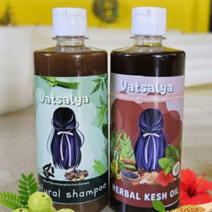 herbal shampoo 500ml & hair oil combo 500ml